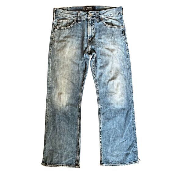 Mens Silver Zac Jeans - W34 L32 - 100% Cotton - see pics and description - Picture 7 of 16